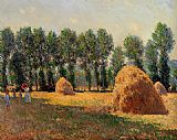 Haystacks at Giverny 2 by Claude Monet